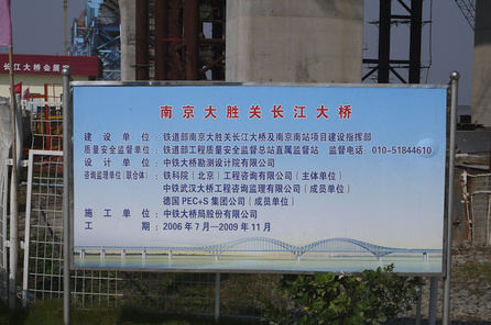 High-speed railway line from Beijing to Shanghai, Nanjing Big Bridge - Geological Supervision